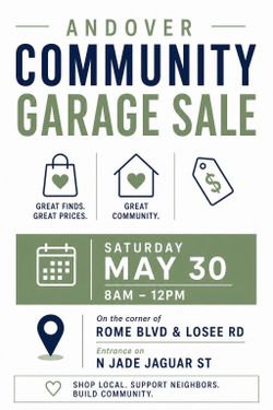 Community garage sale 5/30