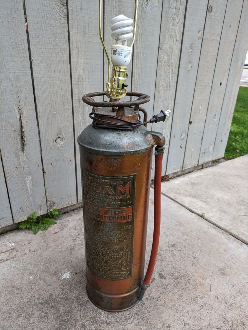 Phister Vintage Fire Extinguisher Lamp