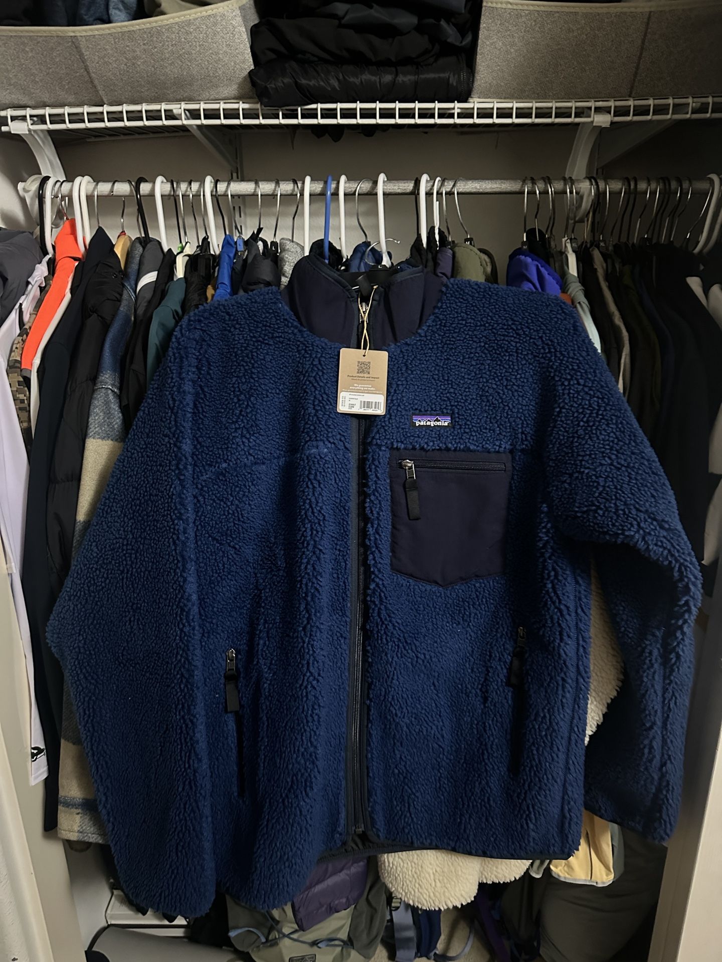 New Patagonia Retro X Fleece Blue Medium