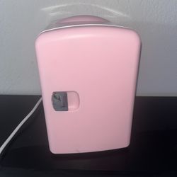 Mini Pink Fridge- Never Used 