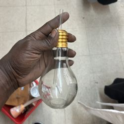 Light bulb drinking glasses