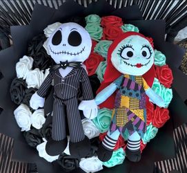 Jack and Sally Nightmare Before Christmas Plush Set