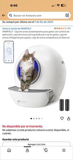Caja de arena autolimpiante para gatos con control de aplicación, caja de arena extra grande para varios gatos, caja de arena inteligente para gatos,