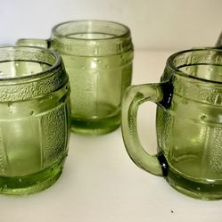 Collectible Shot Glass - Barrel Glass (Green)