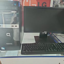 HP Compaq Computer Intel Pentium 8gb Ram 128gb SSD+ 500gb HDD Windows 10, Monitor Keyboard Mouse 