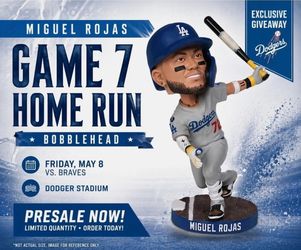 Dodgers Miguel Rojas Game 7 Home Run Bobble Head 5/8/26