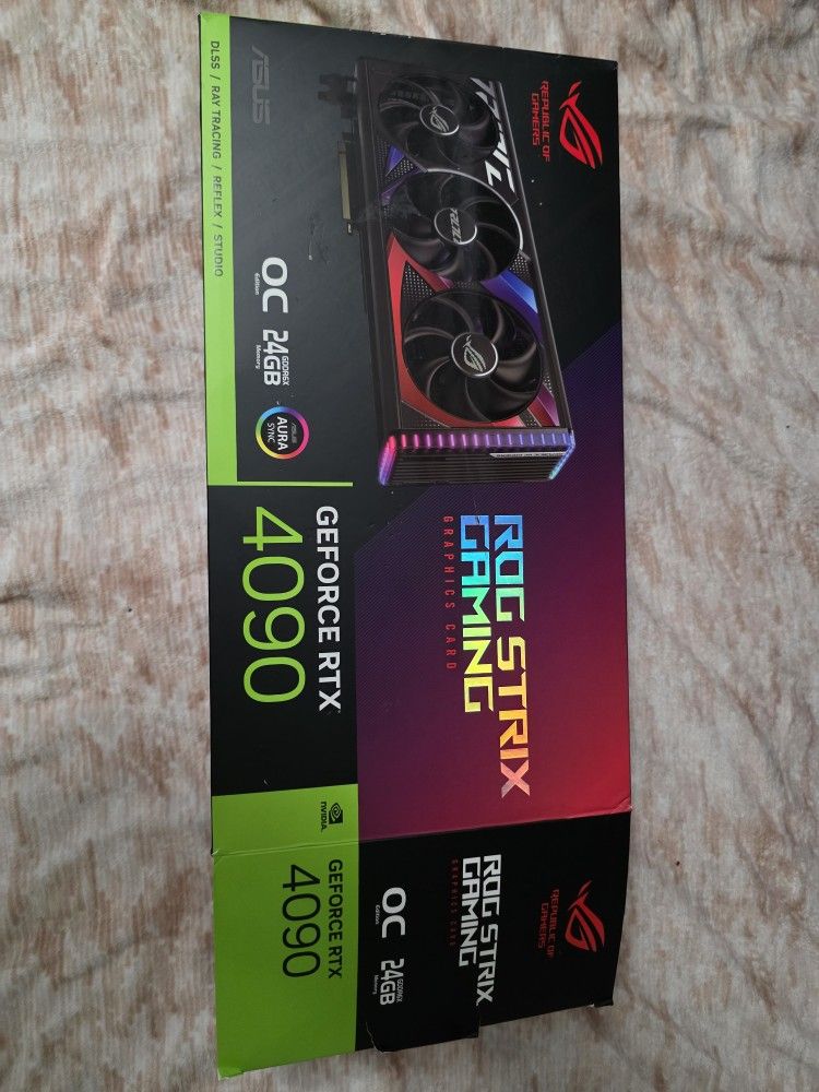 Open box, never used. ASUS ROG Strix GeForce RTX 4090 OC Edition