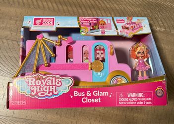 Royale High Bus & Glam Closet - Code included - New in box