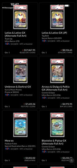 PSA BIG POKEMON LOT FOR SALE AT MARKET