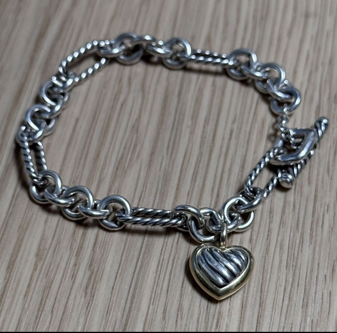 David Yerman 18k Gold/Silver Bracelet