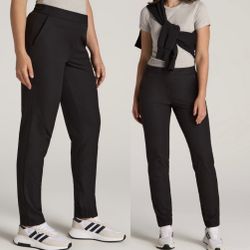 Six/Fifty pull on elastic waist ankle black pants women size Small- NWT