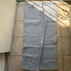 vintage y2k rare  baggy wide leg FB county heavy silver denim pants size 42