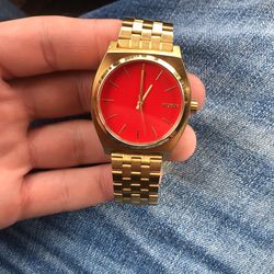 Gold Nixon Watch 