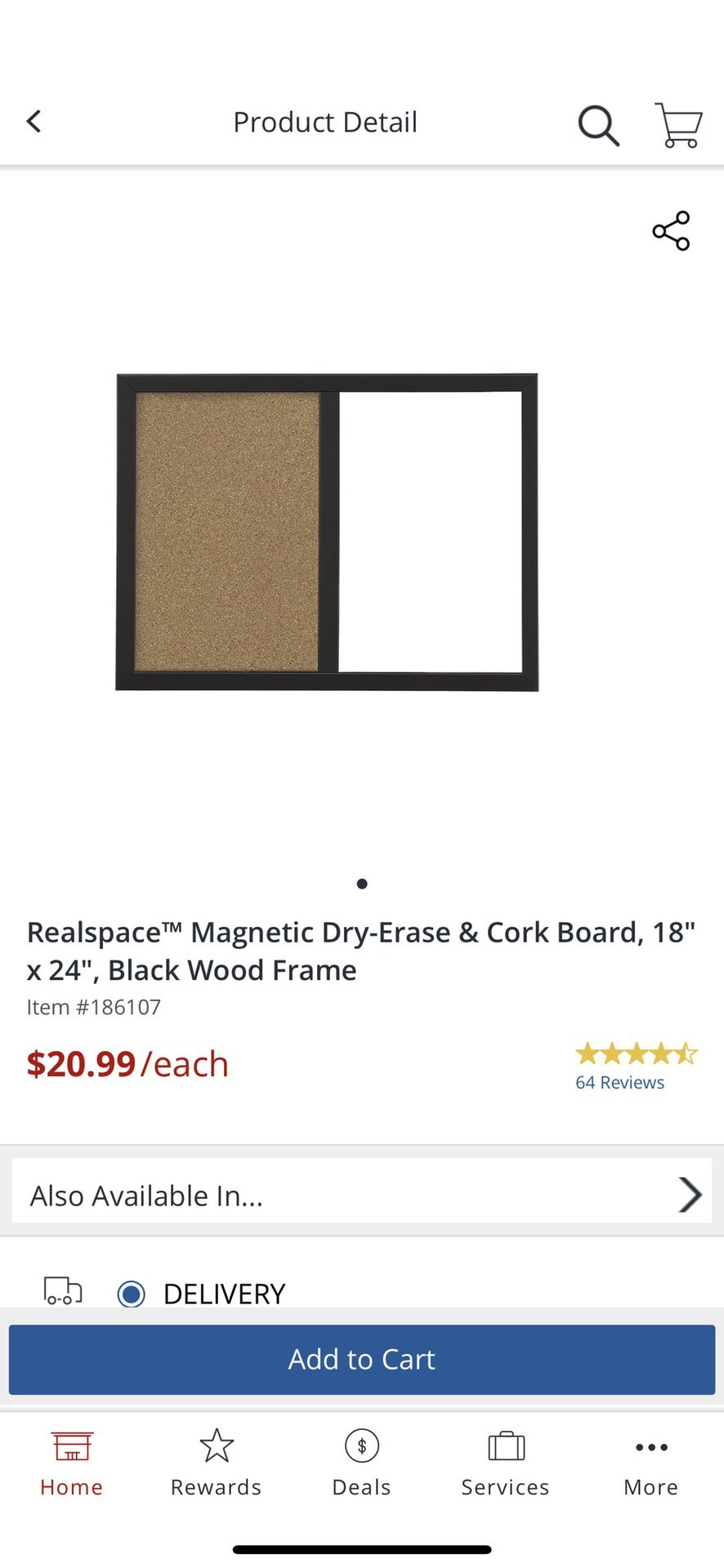 Cork board and white board