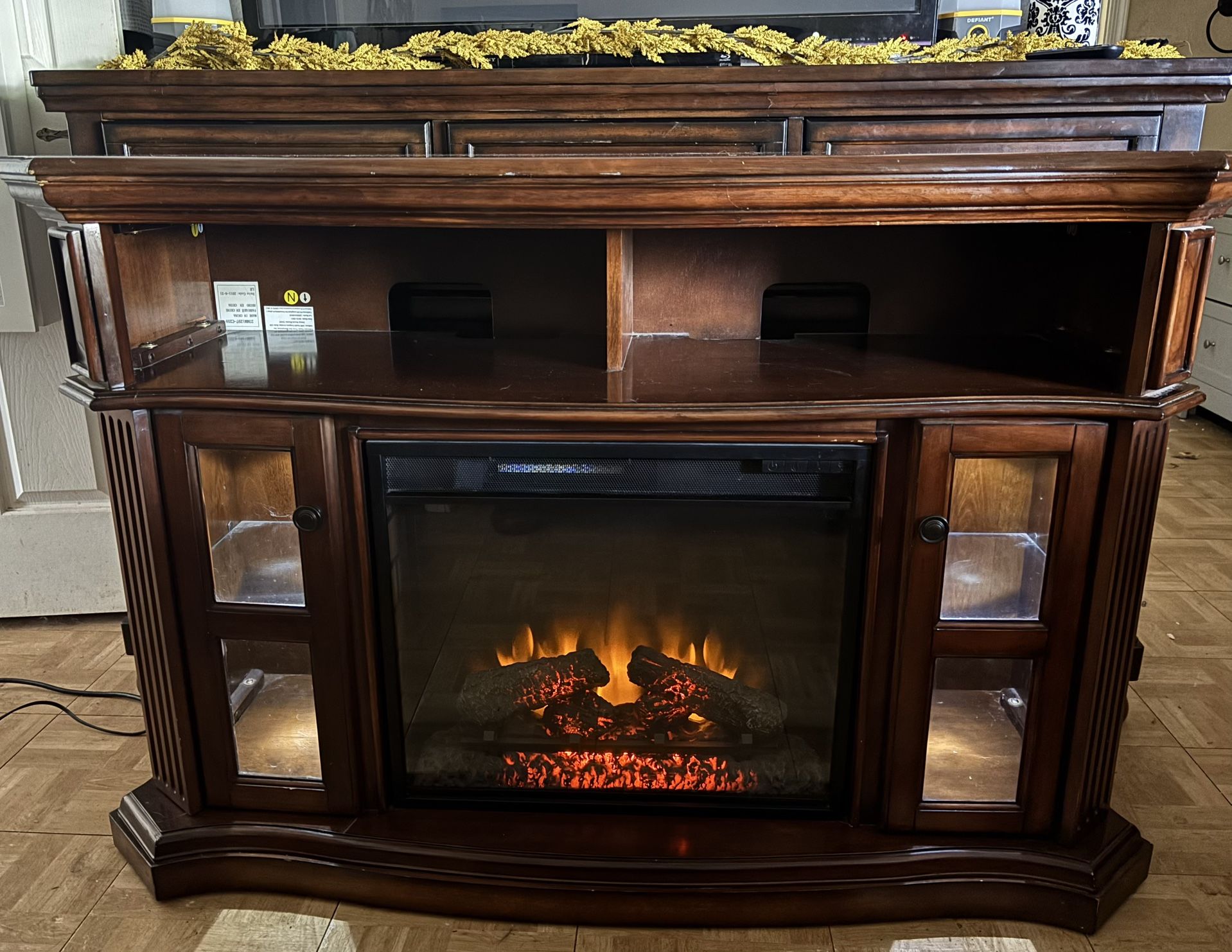 Electric Fireplace TV Stand Entertainment Center