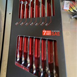 Icon Box End Ratcheting Wrench Set Standard