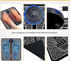 Foot Massager Mat with Remote, 8 Modes 19 Levels Pain Relief