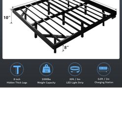 QUEEN METAL BED FRAME floating 