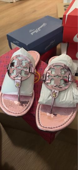 Tory Burch Miller Sandals Rose Gold