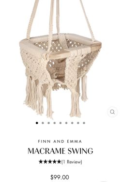 Macrame Infant/ Toddler Swing