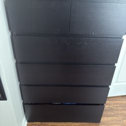 6-drawer Dresser, Black
