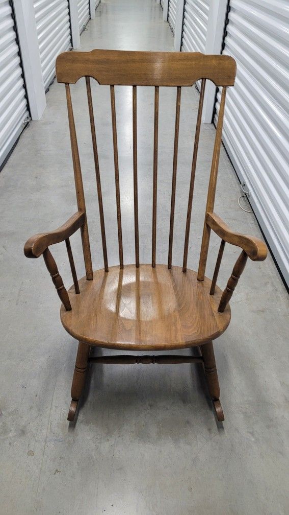 Vintage Windsor-Style Rocking Chair 
