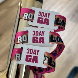Rolling Loud Day 3 Wristbands 