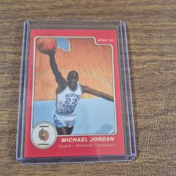Rare Michael Jordan 1985 STAR COMPANY Error Rookie Promo Card Chicago Bulls 