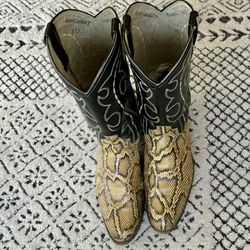 Snake Skin Boots - Vintage