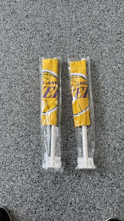 2 Lakers Car Flags New