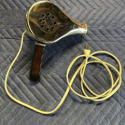 Old Colectable Chrome Working  Hair Dryer Or Heat Gun