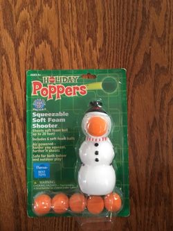 Snowman popper. New.