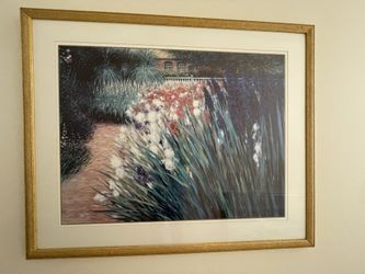 Framed Art - Monet Floral Print