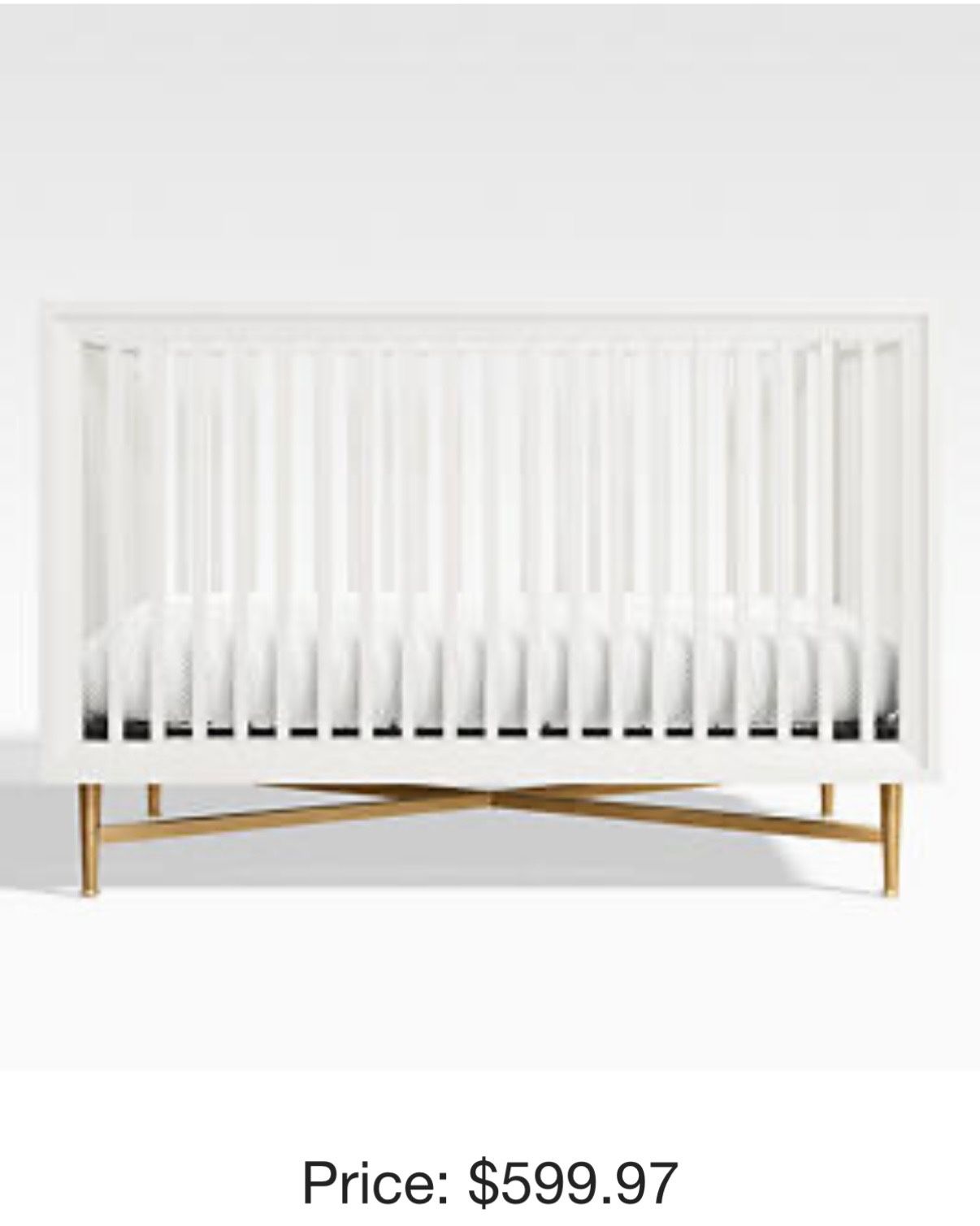 Crate & Barrel crib with Toddler Bed Conversion Kit