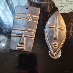 2 Mini  Wood Small Masks 