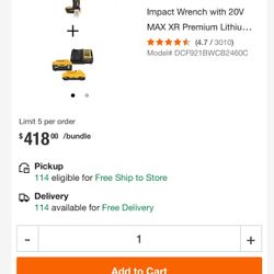 Dewalt 1/2 Inch Impact 