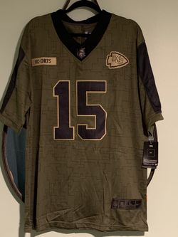 Patrick Mahomes #15  Kansas City Chiefs Salute to Service Jersey Size L Large