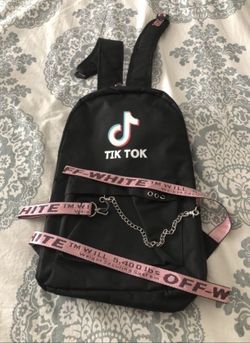 Off White Tik Tok Colab Backpack