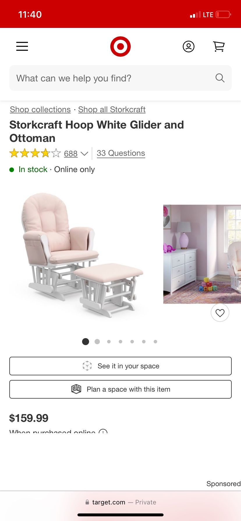 Nursing Rocking Chair 