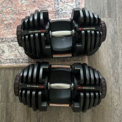 Bow flex Selectech 1090 90lbs Dumbbells