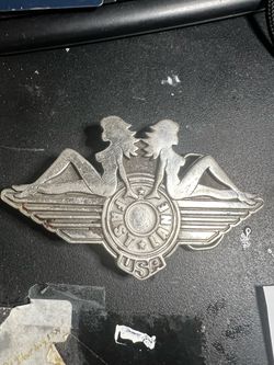 Rare-Vintage-TRUCKERS BELT BUCKLE -PEWTER