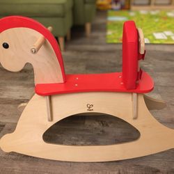 Hape Rock and Ride Kid's Wooden Rocking Horse