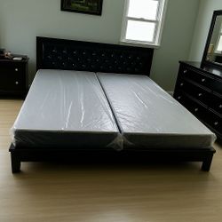 Brand New King Size Box Springs – Factory Direct! Twin, Full, Queen & Cal King Available – Same Day Delivery!