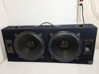 Pair of 12" subs and tweeter with box
