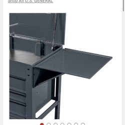 US General Side Tray For 5 Drawer Mechanics Cart
