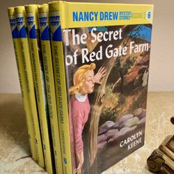Books, Vintage Nancy Drew, Set Of 6