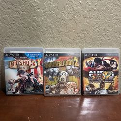 PS3 Game Bundle – Borderlands 2, BioShock Infinite, Street Fighter IV