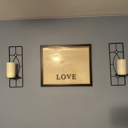 Frame And Wall Sconce Set