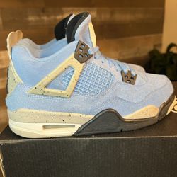 Size 6Y - Nike Air Jordan 4 Retro University Blue, 408452-400