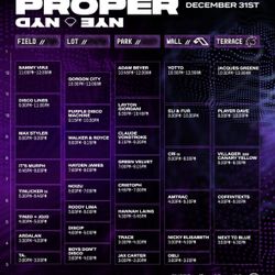 2 Day Proper NYE Ticket 